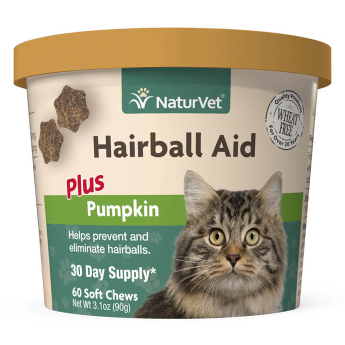 NaturVet Hairball Aid 90g Cat Supplement