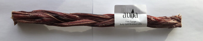 Free Range Bully Split Braided 12IN Dog Chew