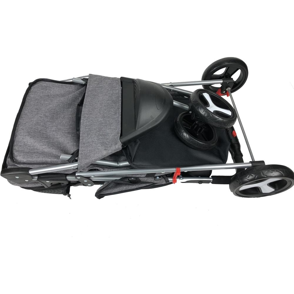 dog line stroller Dogline Pet Stroller Grey – Critters Pet Health Store