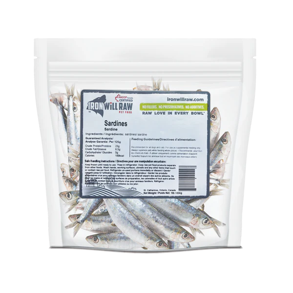 Iron Will Raw Sardines 1lb