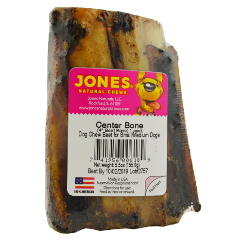 Jones Beef Bone 4IN Dog Chew