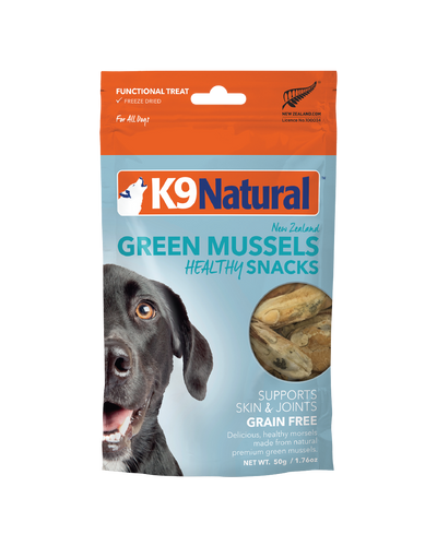 K9 Natural Freeze Dried Green Lip Mussels 50g Dog Treats