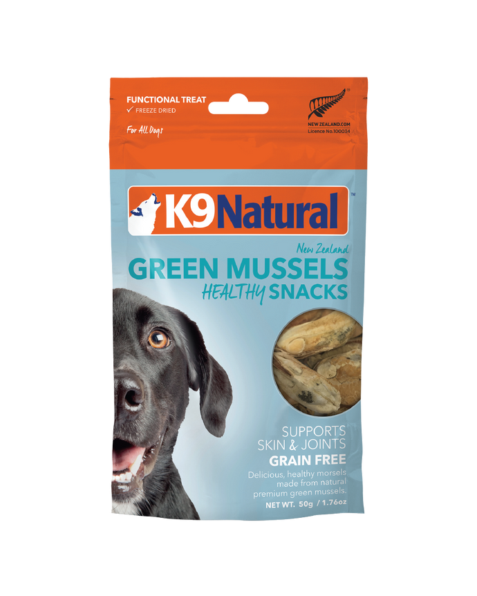 K9 Natural Freeze Dried Green Lip Mussels 50g Dog Treats