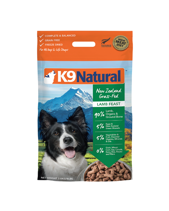 K9 Natural Freeze Dried Lamb Dog Food