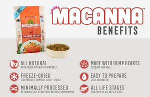 Grandma Lucy's Macanna Salmon Recipe Grain Free Freeze Dried Dog Food