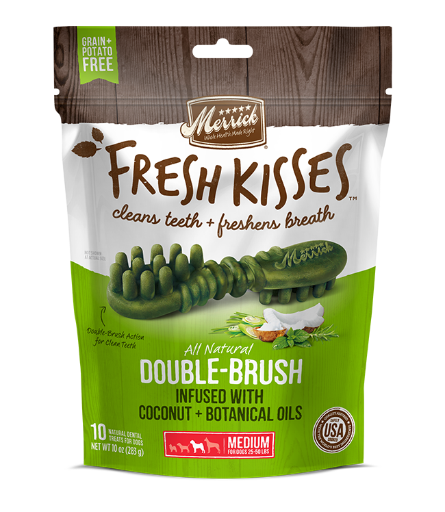 Merrick Fresh Kisses Coconut Oil Medium Dental Dog Treats