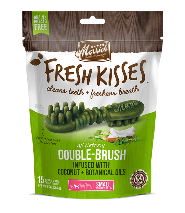 Merrick Fresh Kisses Coconut Oil Small Dental Dog Treats