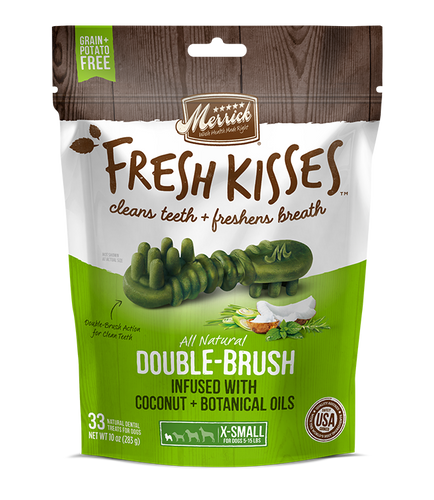 Merrick Fresh Kisses Coconut Oil XSmall Dental Dog Treats