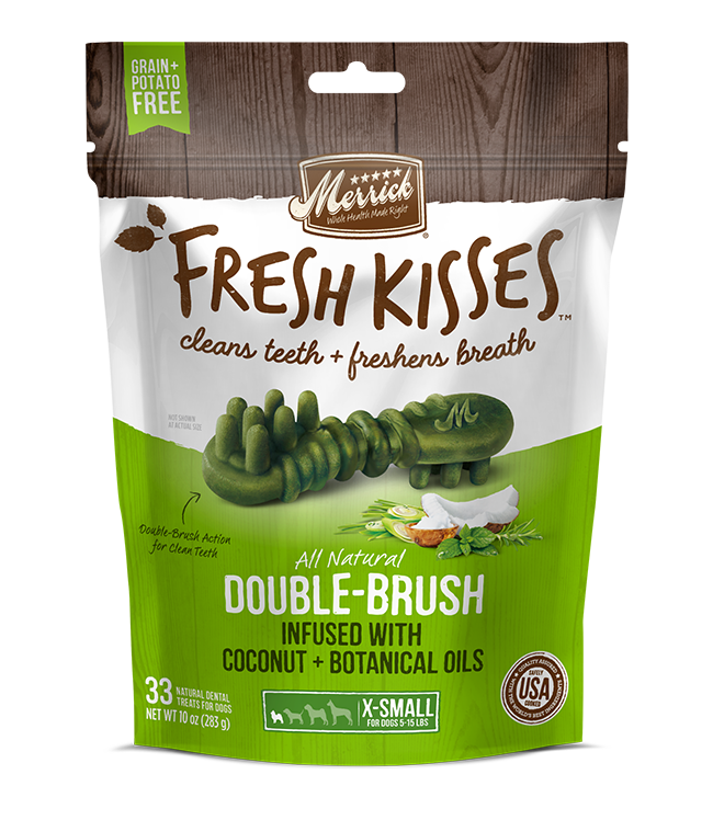 Merrick Fresh Kisses Coconut Oil XSmall Dental Dog Treats