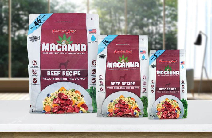 Grandma Lucy's Macanna Beef Recipe Grain Free Freeze Dried Dog Food