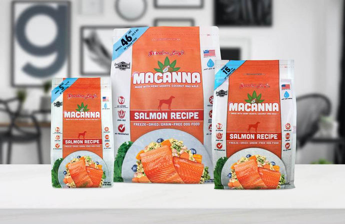 Grandma Lucy's Macanna Salmon Recipe Grain Free Freeze Dried Dog Food