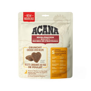 Acana High Protein Crunchy Biscuits Chicken Liver 255g Dog Treats