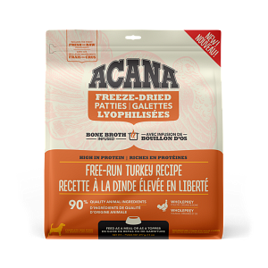 Acana Free-Run Turkey Patties 397g Freeze Dried Dog Food