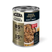 Load image into Gallery viewer, Acana Premium Chunks 363g Duck Recipe In Bone Broth Canned Dog Food