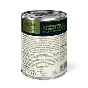 Acana Premium Chunks 363g Pork Recipe In Bone Broth Canned Dog Food