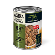 Load image into Gallery viewer, Acana Premium Chunks 363g Pork Recipe In Bone Broth Canned Dog Food