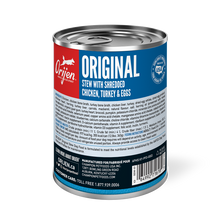 Load image into Gallery viewer, Orijen Premium Stew 363g Original Chicken, Turkey &amp; Eggs Recipe In Bone Broth Canned Dog Food