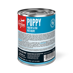 Orijen Premium Pate 363g Puppy Poultry & Fish Recipe In Bone Broth Canned Dog Food
