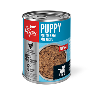 Orijen Premium Pate 363g Puppy Poultry & Fish Recipe In Bone Broth Canned Dog Food