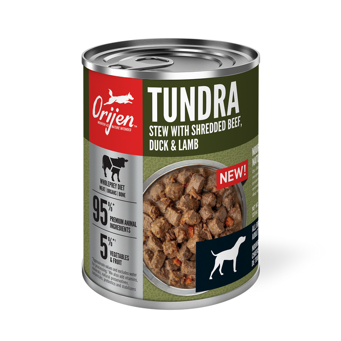 Orijen Premium Stew 363g Tundra Recipe In Bone Broth Canned Dog Food