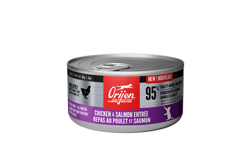 Orijen Chicken & Salmon Entree Super Premium Pate 85g Canned Kitten Cat Food