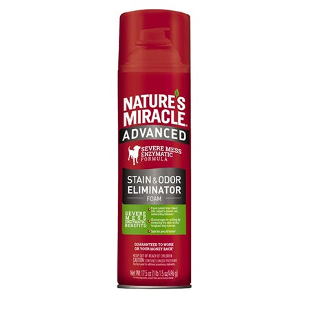 Nature's Miracle Advanced Stain & Odour Remover Foam 517ml Dog