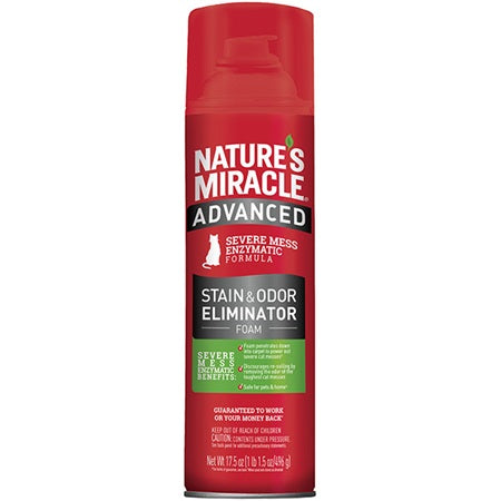 Nature's Miracle Advanced Stain & Odour Remover Foam 517ml Cat