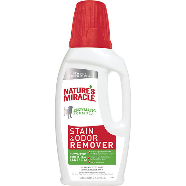 Nature s Miracle Stain Odour Remover Pour 946ml Dog Critters