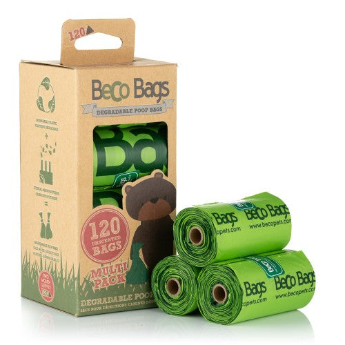 BeCo Unscented Degradable Bags 120 Multi Pack