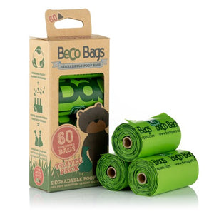BeCo Unscented Degradable Bags 60 Travel Pack