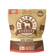Primal Nuggets 3lbs Lamb Raw Dog Food