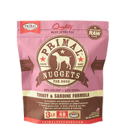 Primal Nuggets 3lbs Turkey & Salmon Raw Dog Food