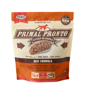 Primal Pronto 4lbs Beef Raw Dog Food