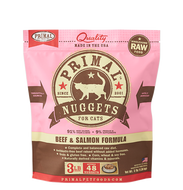 Primal Nuggets 3lbs Beef & Salmon Raw Cat Food