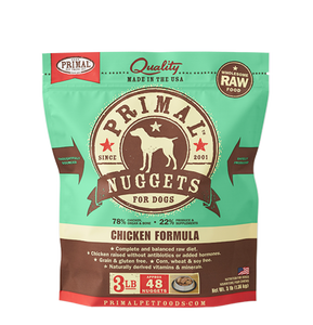 Primal Nuggets 3lbs Chicken Raw Dog Food