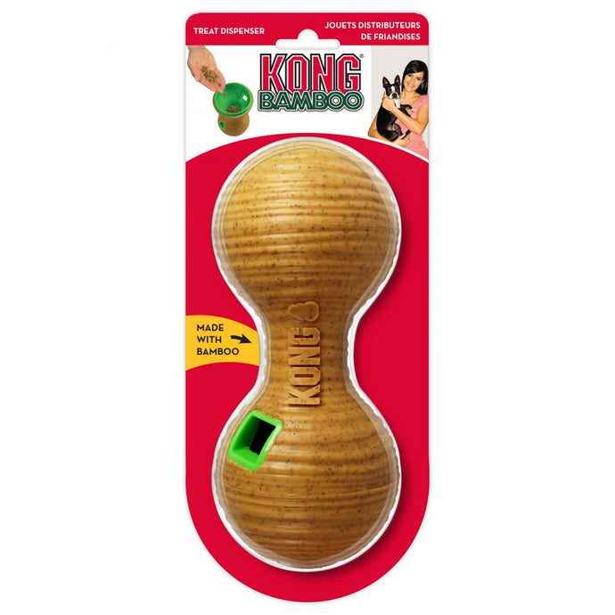 Kong Bamboo Feeder Dumbbell Dog Toy