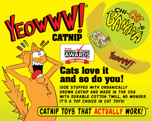 Yeowww! Catnip Banana Cat Toy