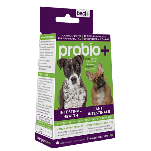 Baci+ Probio+ Intestinal Health Prebiotics & Probiotics 14 Pouch 1g For Dog