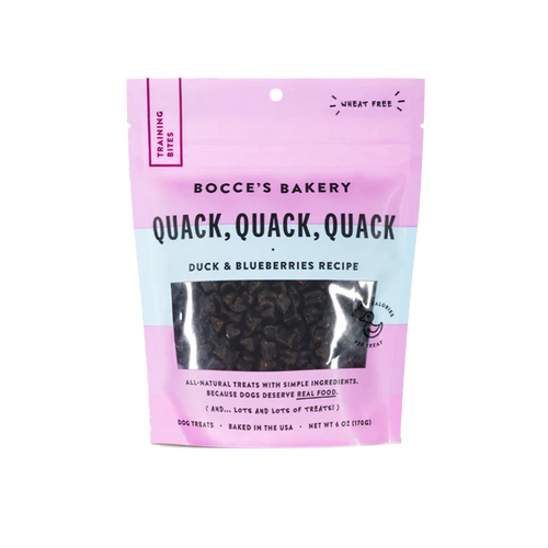 Bocce's Bakery Training Bites Quack, Quack, Quack Duck & Blueberries 170g Dog Treats