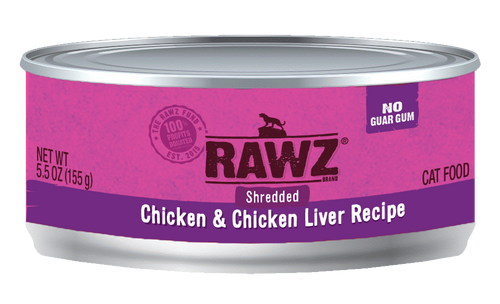 Rawz Shredded Chicken & Chicken Liver Canned Cat Food