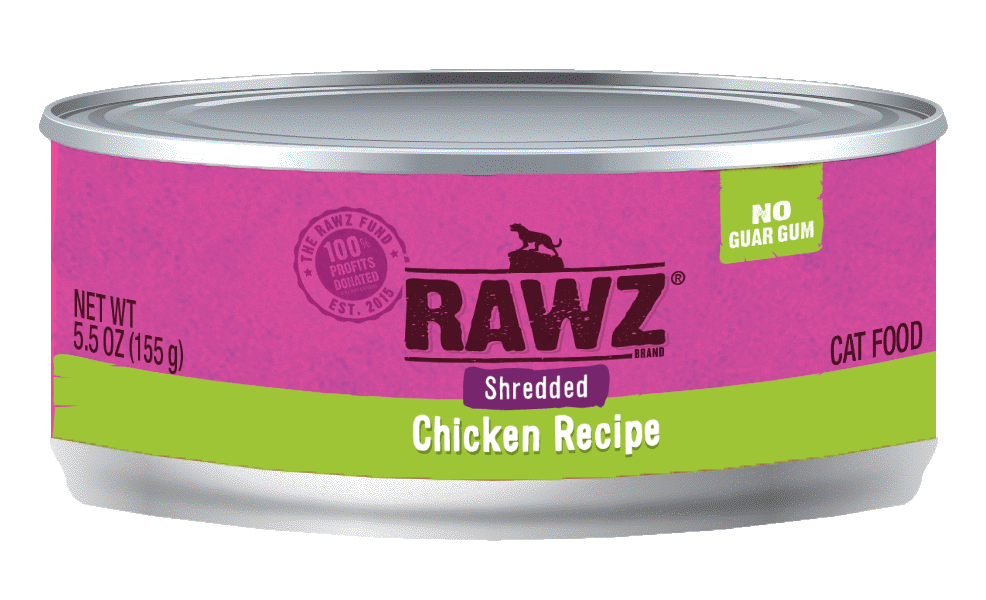 Rawz Shredded Chicken Canned Cat Food
