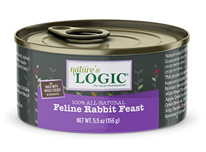 Nature's Logic Rabbit Meal Feast 156g Canned Cat Food