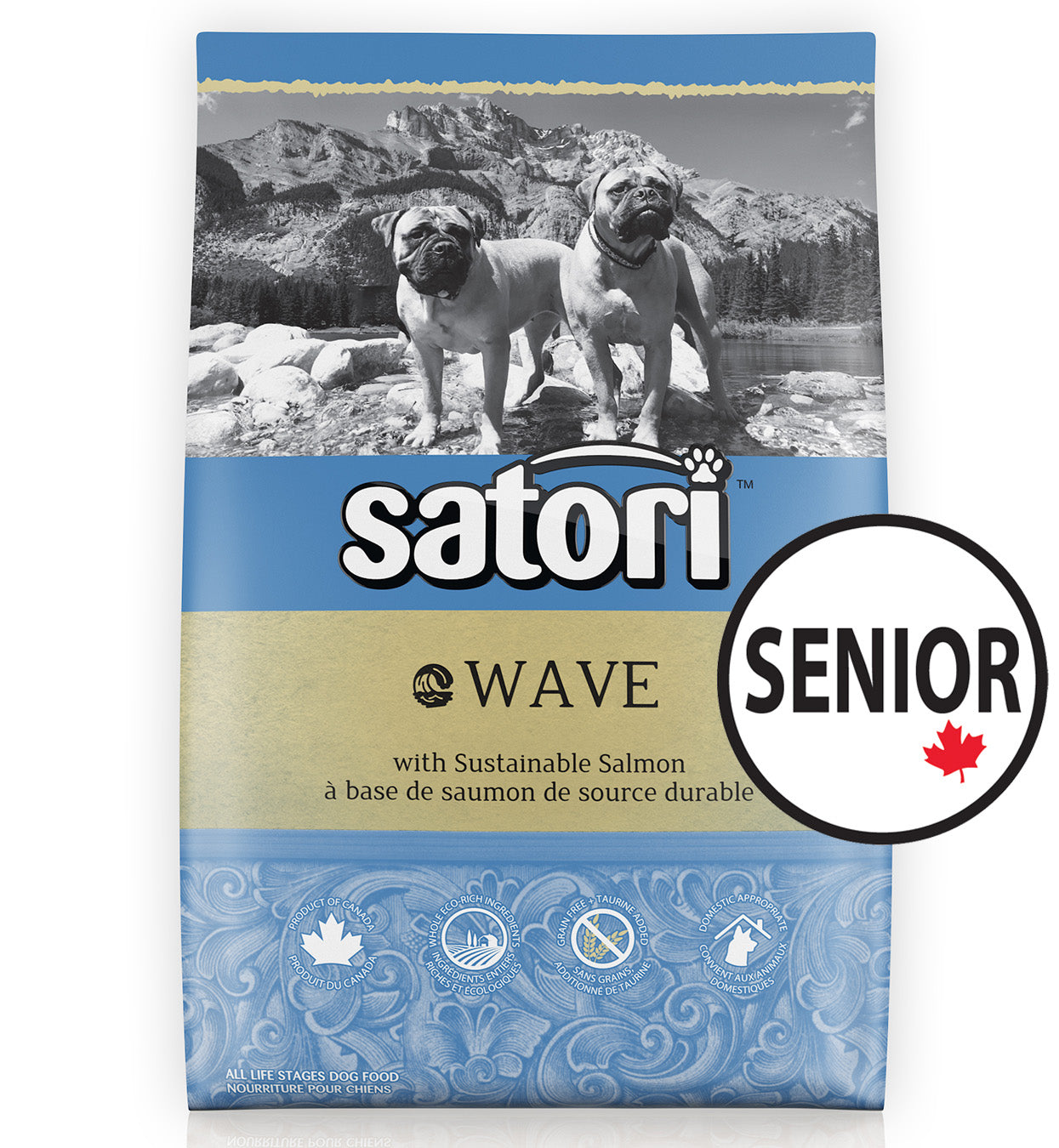 Salmon senior dog food sales
