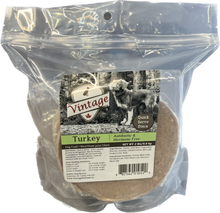 Load image into Gallery viewer, Vintage Raw 908g Turkey Patties Dog Food