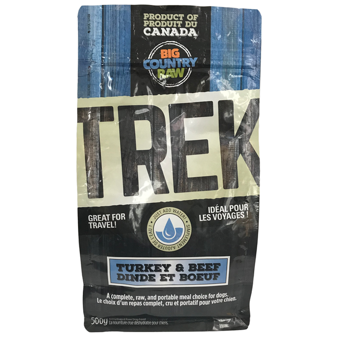 SPECIAL ORDER Big Country Raw TREK - Turkey & Beef Formula - 500g