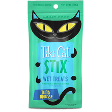 Load image into Gallery viewer, Tiki Cat Stix Tuna Mousse 6 Pack Cat Treats 84g