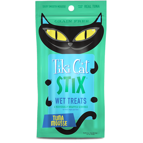 Tiki Cat Stix Tuna Mousse 6 Pack Cat Treats 84g