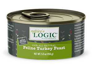 Nature's Logic Turkey Meal Feast 156g Canned Cat Food