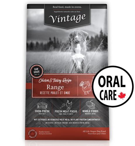 Vintage Oven Fresh Range Chicken & Turkey Oral Care Dental Dog Food