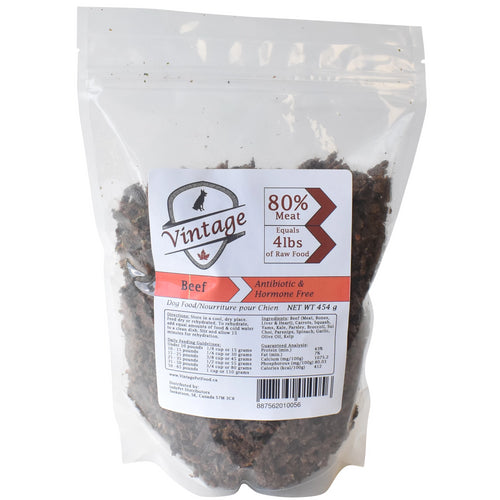 Vintage Air Dried 454g Beef Dog Food